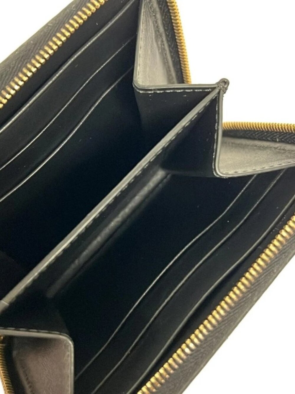 CELINE Compact Zip Wallet 10B663BNT.19BB Brown Black Grained Calfskin - - Picture 3 of 6